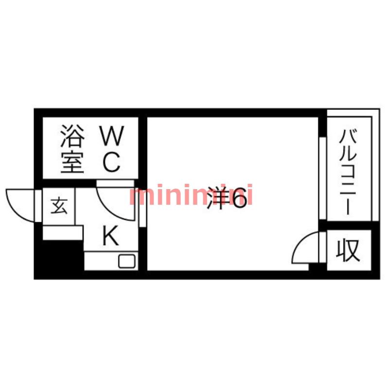プレアール昭和台(1K/2階)の間取り写真