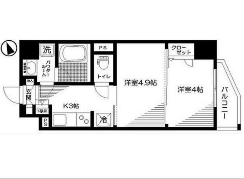 日神デュオステージ池袋(1DK/11階)の間取り写真
