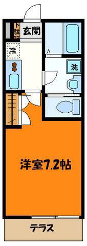 美山二十軒館(1K/2階)の間取り写真