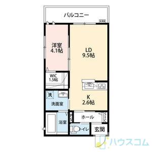FIORE(1LDK/1階)の間取り写真