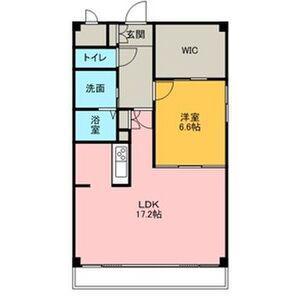 LA CASA ALBA(1LDK/4階)の間取り写真