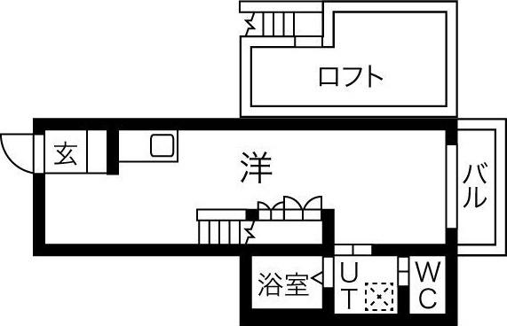 ESTUDIO 南脇(ワンルーム/2階)の間取り写真