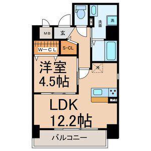 SHIBATA PALACE VIII(1LDK/3階)の間取り写真
