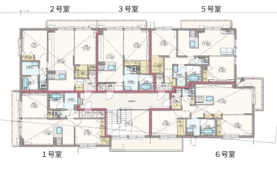 Uテラス(2LDK/2階)の間取り写真