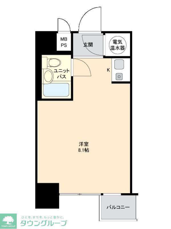 ハイツ神田岩本町(ワンルーム/5階)の間取り写真