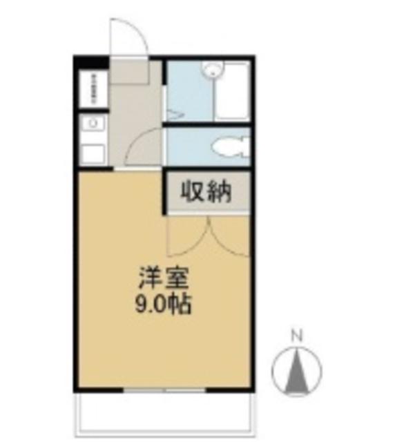 パル I(1K/2階)の間取り写真