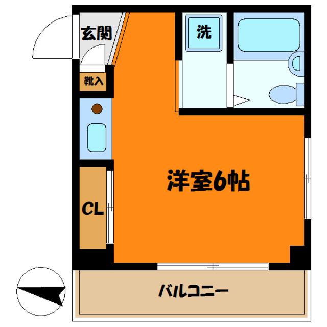 第2長井ビル(ワンルーム/8階)の間取り写真