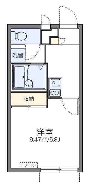本天沼ET(1K/1階)の間取り写真