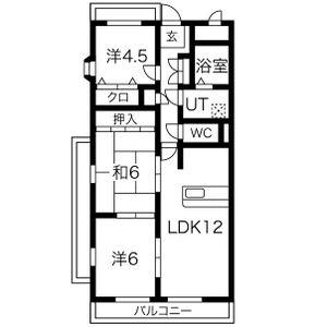 第5高杉マンション(3LDK/2階)の間取り写真