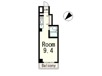 ドエルコトブキ(ワンルーム/5階)の間取り写真