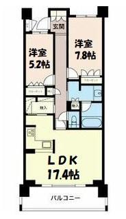 プライムメゾン富士見台(2LDK/1階)の間取り写真