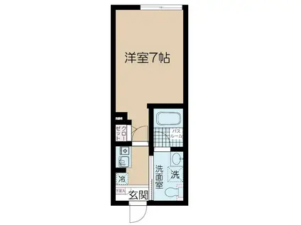 フェリーチェ桜上水A(1K/3階)の間取り写真