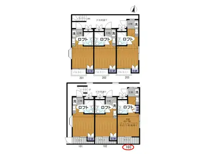 ハイツ久が原(ワンルーム/1階)の間取り写真