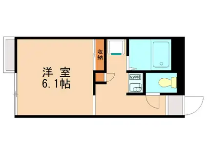 レオパレスウイング(1K/2階)の間取り写真