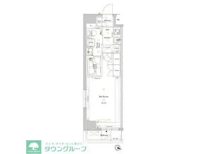 ルクレ高円寺アジールコート(1K/5階)の間取り写真