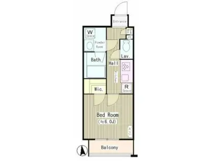 LE CIEL MS ル シエル エムズ(1K/3階)の間取り写真