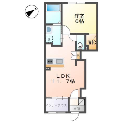 リッツ・グランディールII(1LDK/1階)の間取り写真