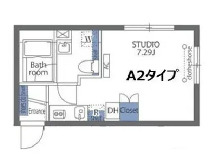 AVANTAGE EBISU アヴァンタージュ恵比寿(ワンルーム/4階)の間取り写真