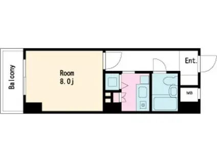 ピアニシモ池袋(1K/5階)の間取り写真