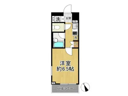 ルーブル練馬高野台弐番館(1K/4階)の間取り写真