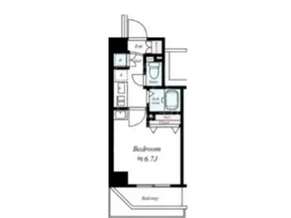 ベルグレードKS DUE(1K/4階)の間取り写真