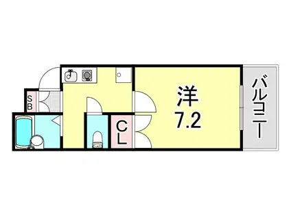 藤橋マンションパート2(1K/2階)の間取り写真