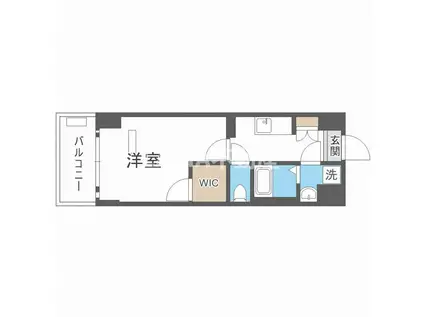 レオンヴァリエ都島北通(1K/7階)の間取り写真