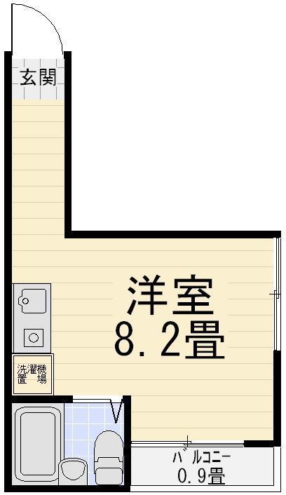 シャンテ西新井本町(ワンルーム/2階)の間取り写真