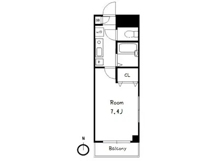 ロイヤルヒルズ(1K/5階)の間取り写真