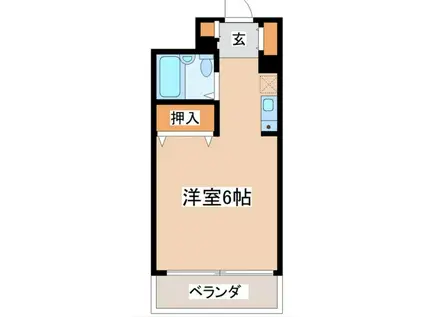 アーバンテラス中野野方(1K/2階)の間取り写真