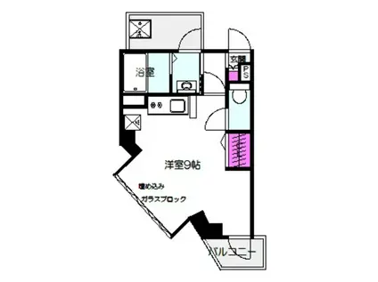 OM玉造II(ワンルーム/4階)の間取り写真