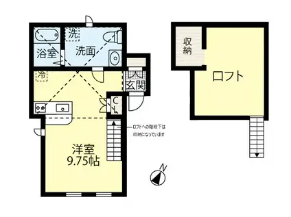 LEBENS GARDEN I(1K/1階)の間取り写真