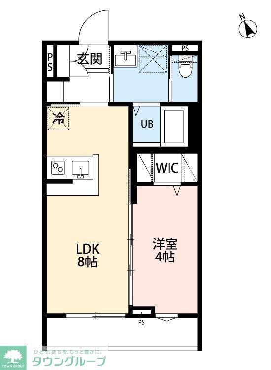 ROBOT HOME 蕨III(1LDK/1階)の間取り写真