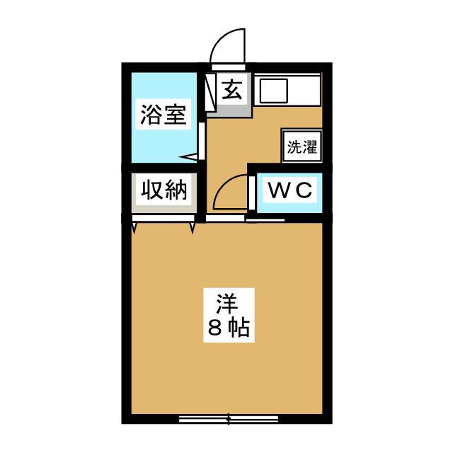あいやん(1K/1階)の間取り写真