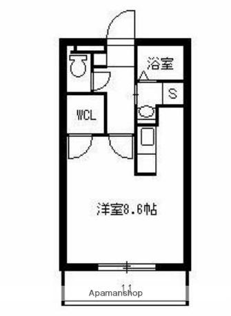 FLECHIR SAKANOUE(ワンルーム/2階)の間取り写真