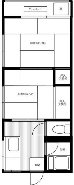 シュロス井荻(2K/2階)の間取り写真
