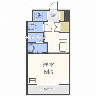 アクアトピア麻生(1K/3階)の間取り写真