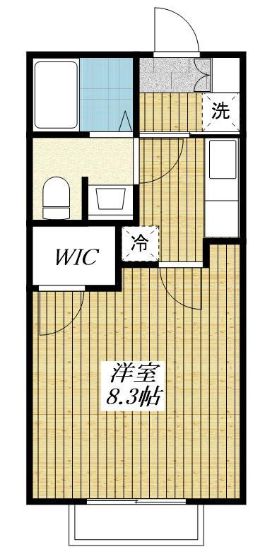 サンハイツ(1K/2階)の間取り写真