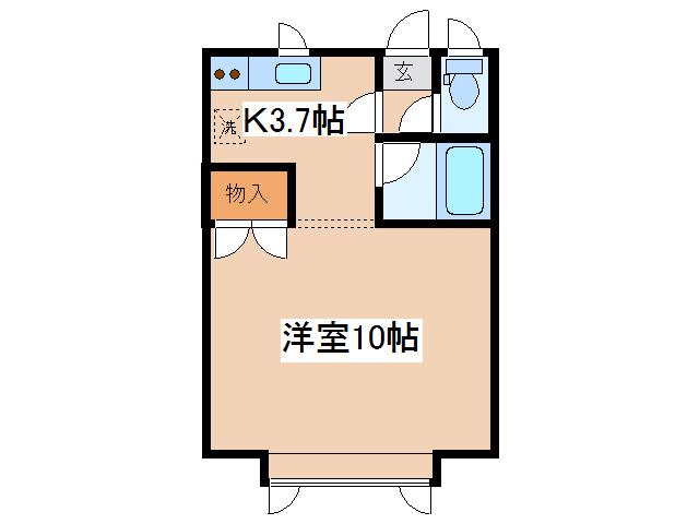 シャルムSOI6(1K/2階)の間取り写真