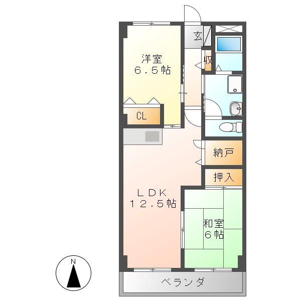 コーポ MK(2SLDK/2階)の間取り写真