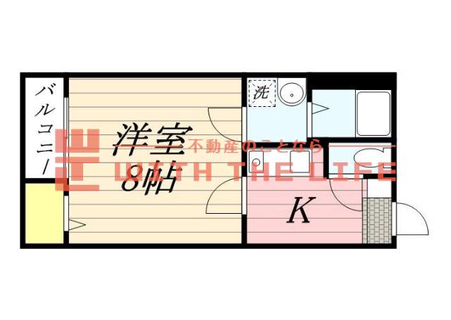 PIN RIZIERE(1K/1階)の間取り写真