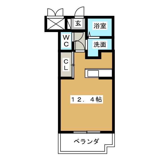 ジュリアーノI(1K/1階)の間取り写真