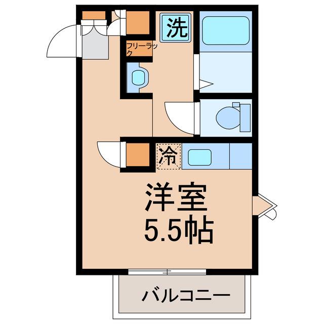 扇町ローズガーデン(ワンルーム/5階)の間取り写真