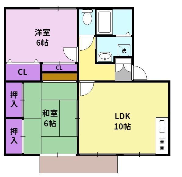 ANNEX(2LDK/1階)の間取り写真