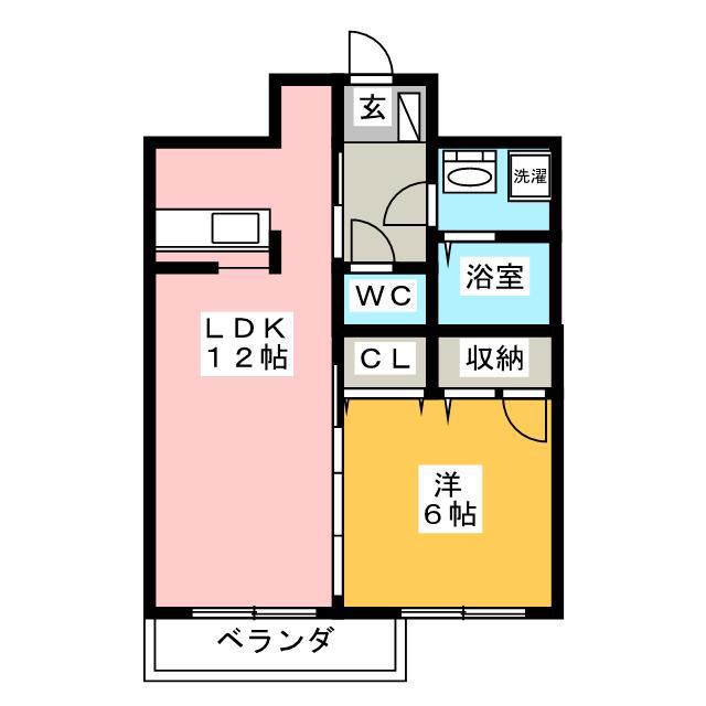 JR東海道本線 岐阜駅 バス乗車時間:19分 最寄りバス停で下車 徒歩2分 2階建 築18年(1LDK/1階)の間取り写真
