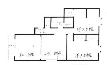 フジマンション(3DK/3階)の間取り写真