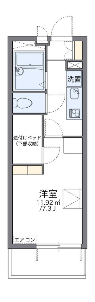 レオパレス御幣島東(1K/4階)の間取り写真