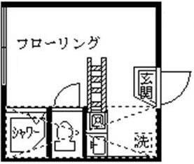 フェリスジェミニ(ワンルーム/1階)の間取り写真