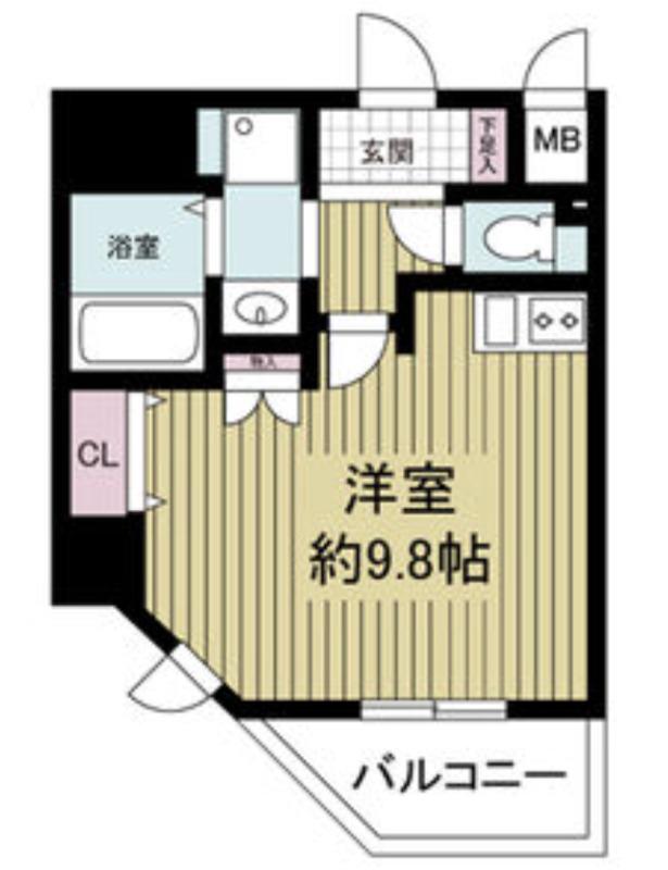 S-RESIDENCE HOMMACHIMARKS(ワンルーム/12階)の間取り写真