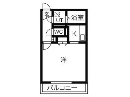 コンフォートN18(1K/4階)の間取り写真